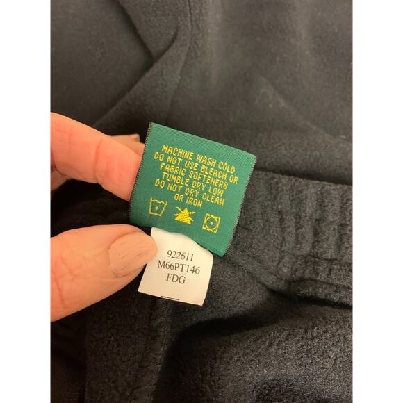 Cabelas Pants Men Large Black Fleece Stirup Winter Sports Hiking Hunting Warm - Picture 5 of 10